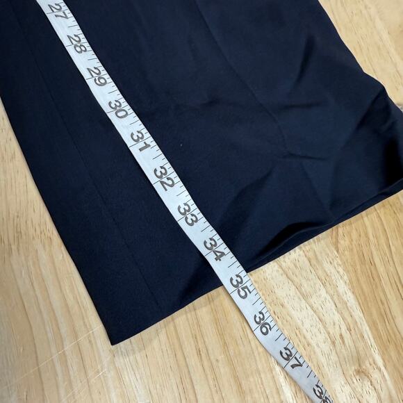 Boss Hugo Boss NWT Tulea Side Zip Tropical Stretch Wool Trousers Size 6 Navy - Picture 11 of 14